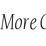 MoreOffcW01-CondLightItalic