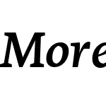 MoreOffcW00-MediumItalic