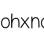 ohxnoyfont