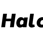 HalcomW00-BlackItalic