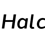 HalcomW00-MediumItalic