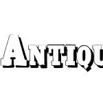 AntiqueXCondensedShadowW90