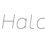 HalcomW00-ThinItalic