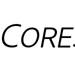 Core Sans NR SC 35 Light