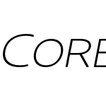 Core Sans NR SC 23 Ext ExtraLt