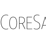 Core Sans NR SC 17 Cond Thin