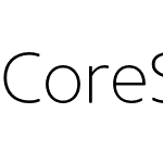 Core Sans NR 25 Extralight