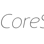 Core Sans NR 15 Thin