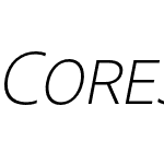 Core Sans N SC 25 Extralight