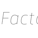 Facto Thin Italic