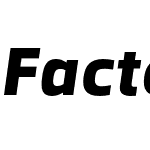 Facto ExtraBold Italic