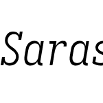 Sarasa Fixed Slab CL