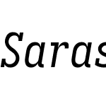 Sarasa Fixed Slab SC