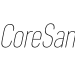 Core Sans DS 17 Cn Thin