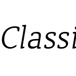 ClassicRoundW00-ThinItalic