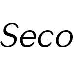 SecondaSoftW00-LightItalic