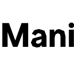 Manifont Grotesk Bold