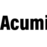 Acumin Pro Condensed Black