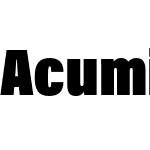 Acumin Pro Condensed Ult Black