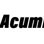 Acumin Pro Condensed Ult Black