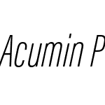 Acumin Pro ExtraCondensed ExtLt