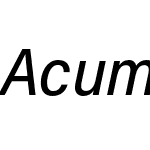 Acumin Pro SemiCondensed Medium