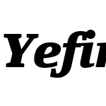 YefimovSerifW10-BlackItalic