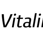 Vitali Neue Semibold italic