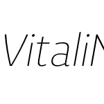 Vitali Neue Light italic