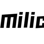 MilicaW00-Bold-Italic