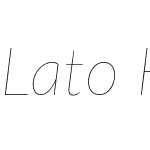 Lato Hairline
