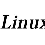 Linux Libertine Slanted