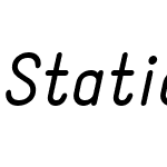 Static Italic