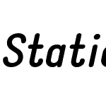 Static Bold Italic