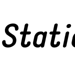 Static Bold Italic