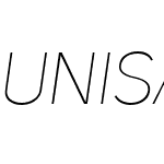 Uni Sans Thin Caps Italic