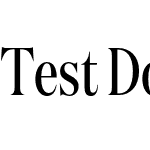 Test Domaine Display Condensed