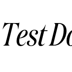 Test Domaine Display Condensed