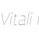 VitaliNeueW00-XLightitalic