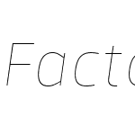 FactoW00-ThinItalic