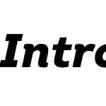 Intro Black Italic