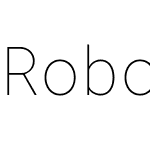 Roboto Mono Thin for Powerline