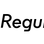 Regular Semibold Italic