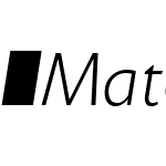 MatoSans-ExtraLightItalic