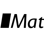 MatoSans-RegularItalic