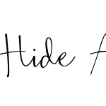 Hide Away