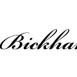 Bickham Script Pro Semibold