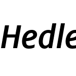 HedleyNewW00-MediumItalic