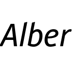 AlberNewW00-Italic