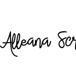 Alleana Script